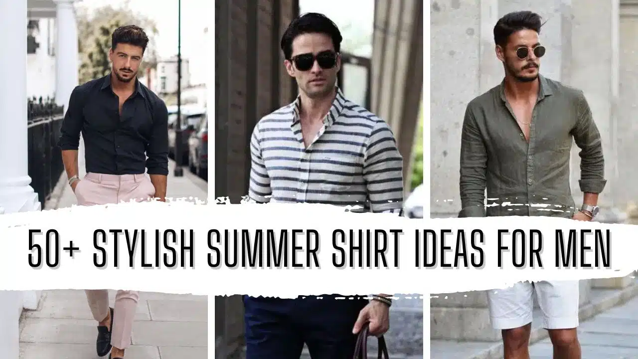 50 Stylish Summer Shirt Ideas for Men in 2024 Plain Pin Designs Featured Image