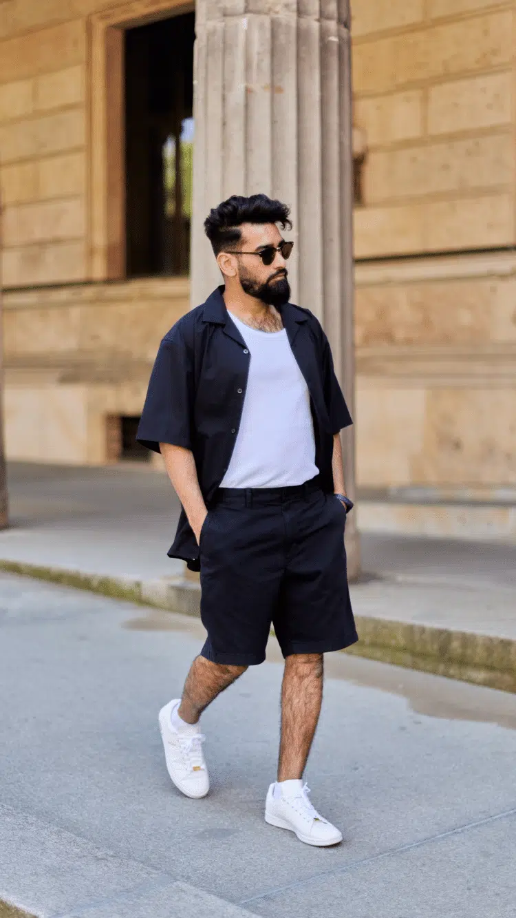 50+ Trending Black Shorts Outfit Ideas for Men in 2024