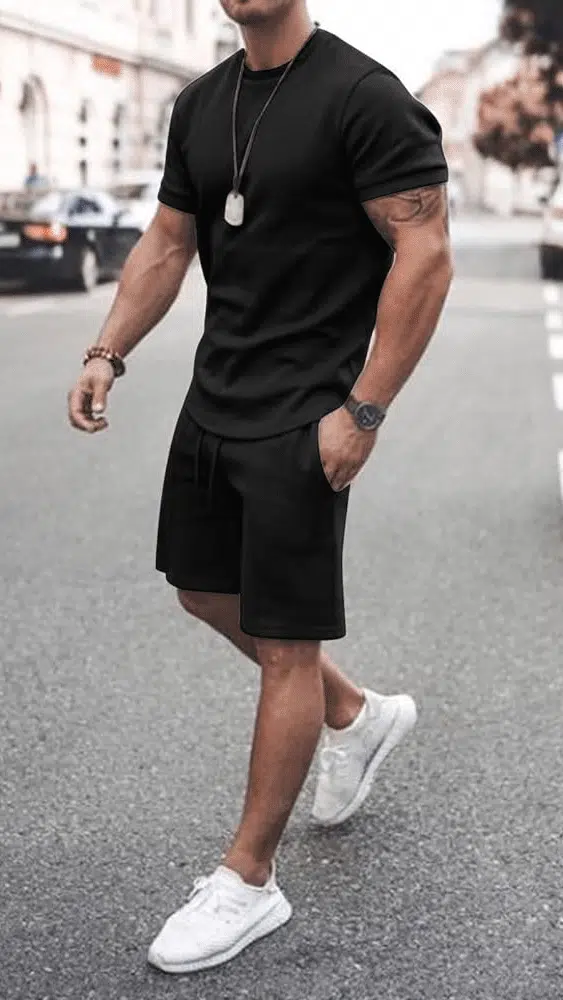 50+ Trending Black Shorts Outfit Ideas for Men in 2024