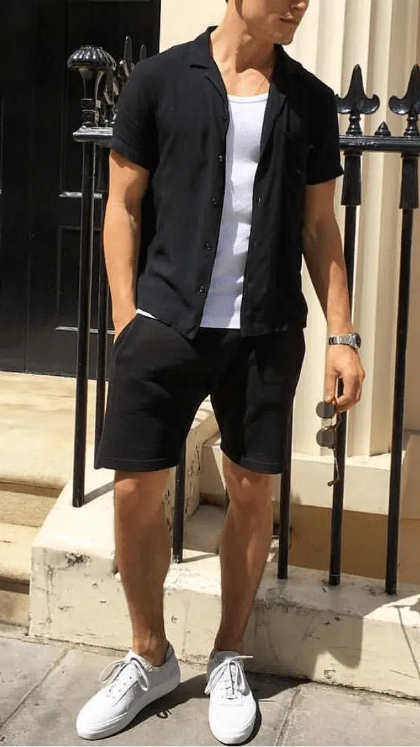 50+ Trending Black Shorts Outfit Ideas for Men in 2024