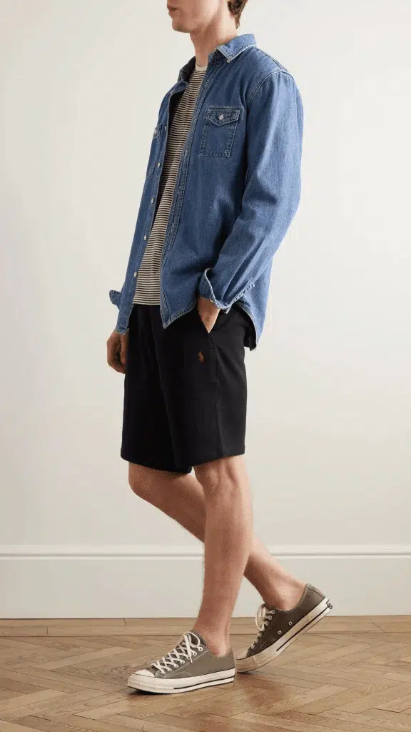 50+ Trending Black Shorts Outfit Ideas for Men in 2024