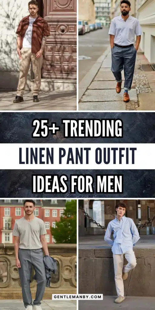 25+ Trending Linen Pant Outfit Ideas for Men