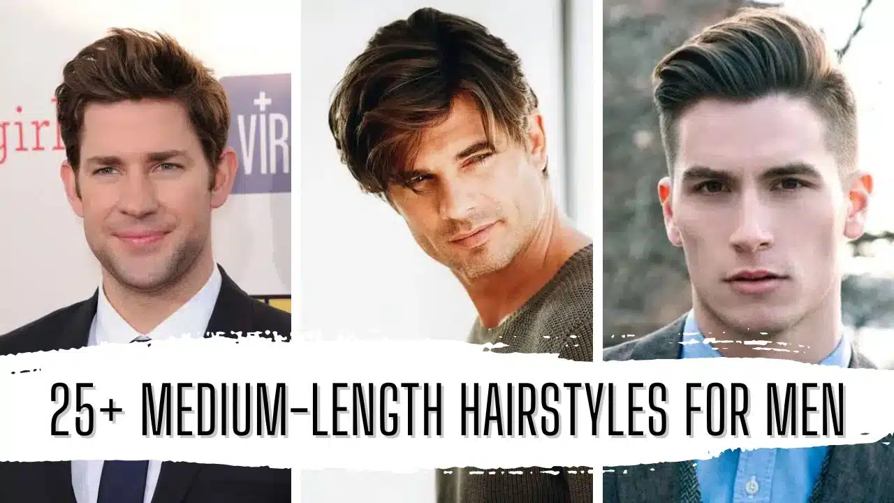 25 Trendy Medium Length Hairstyles for Men in 2024 Featured Image