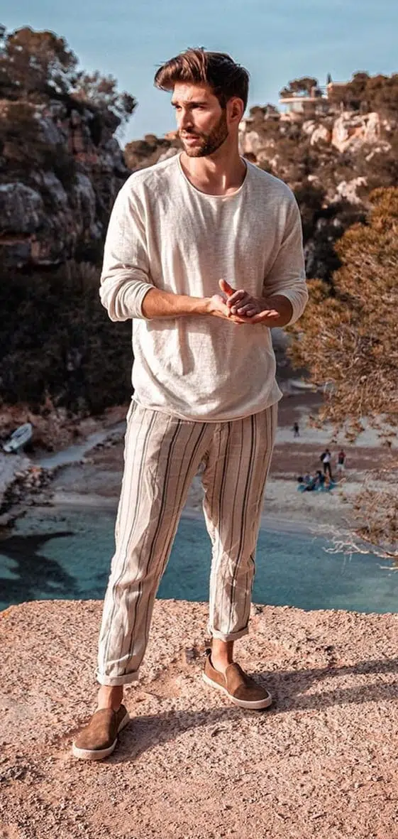 Trending Linen Pant Outfit Idea for Men in 2024