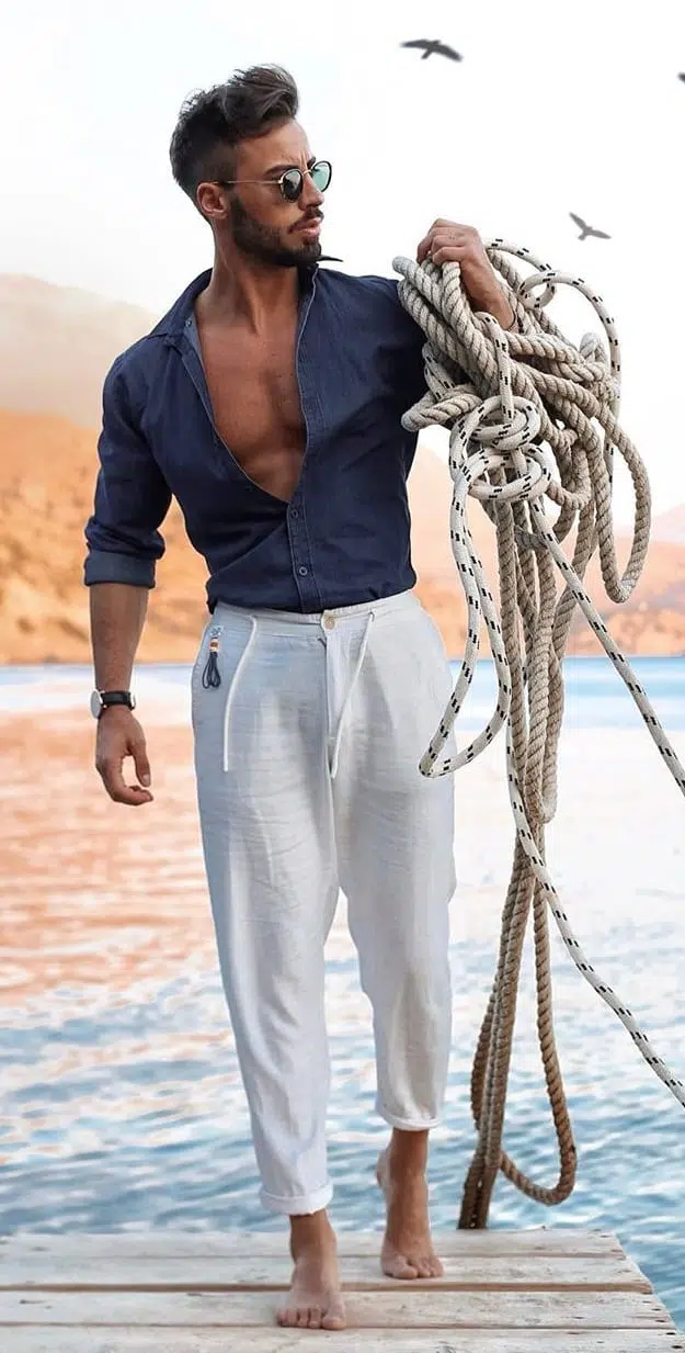 Trending Linen Pant Outfit Idea for Men in 2024