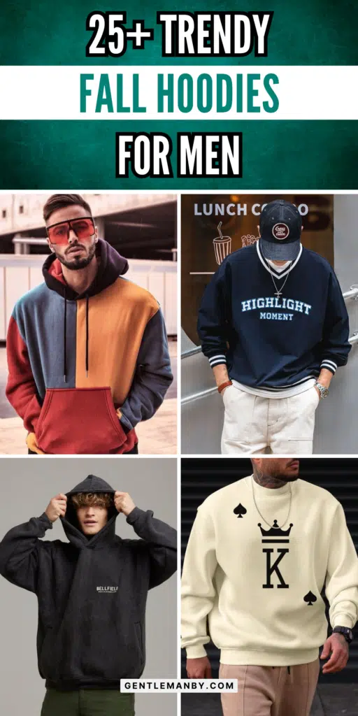 25+ Trendy Fall Hoodies for Men Pin Image