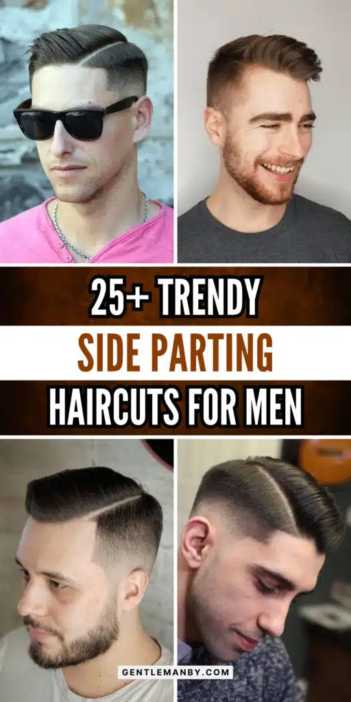 25+ Trendy Side-Parting Haircuts for Men  Pin Image