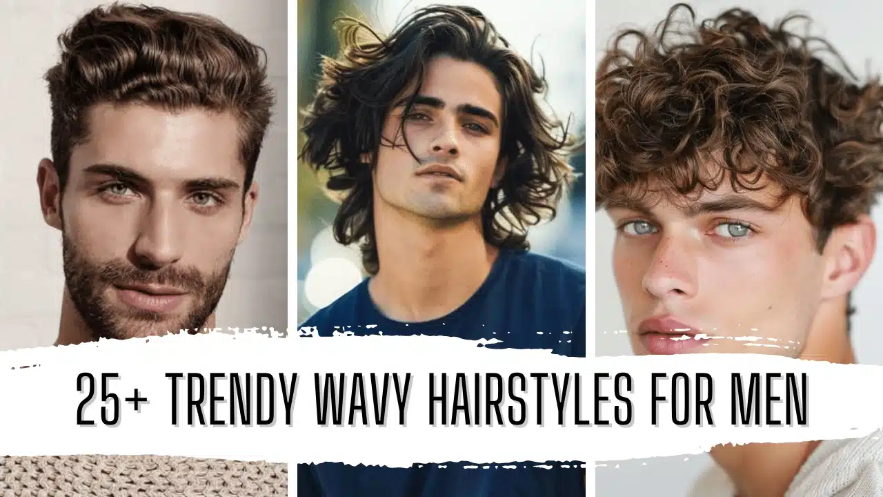 25+ Trendy Wavy Hairstyles for Men Featured Image