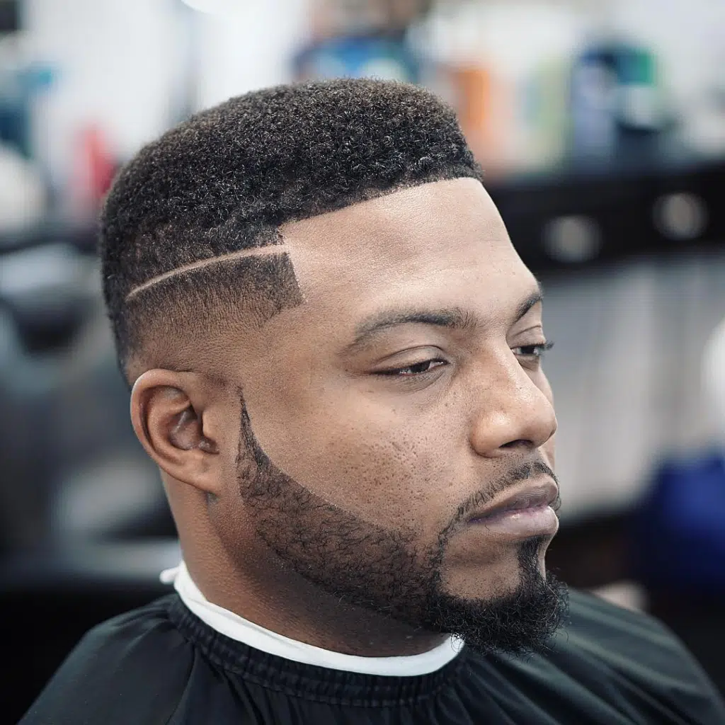 Trendy Black Men Fade Haircut Idea