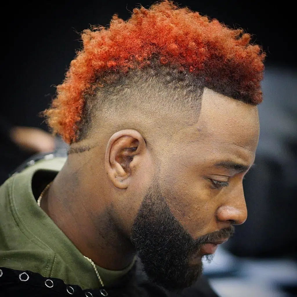 Trendy Black Men Fade Haircut Idea