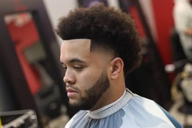 Trendy Black Men Fade Haircut Idea