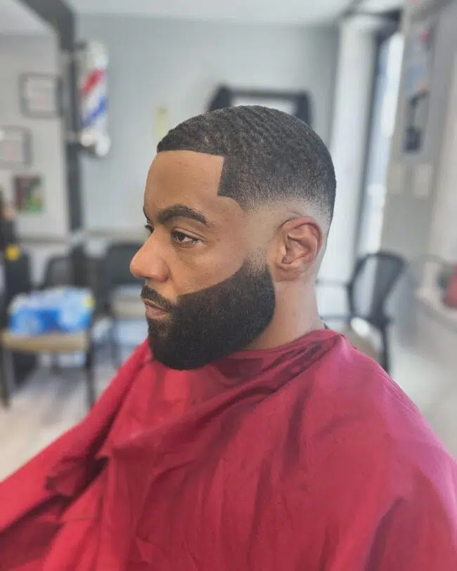 Trendy Black Men Fade Haircut Idea