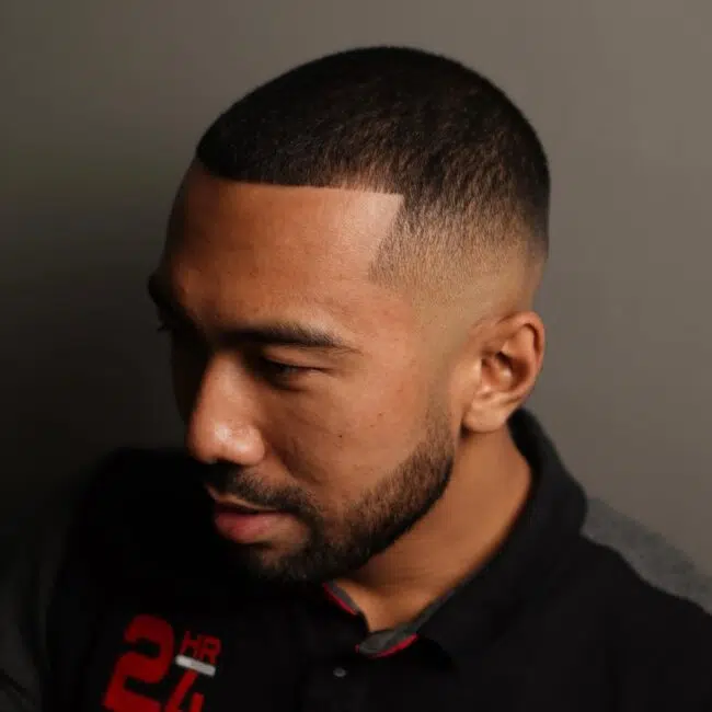 Trendy Black Men Fade Haircut Idea