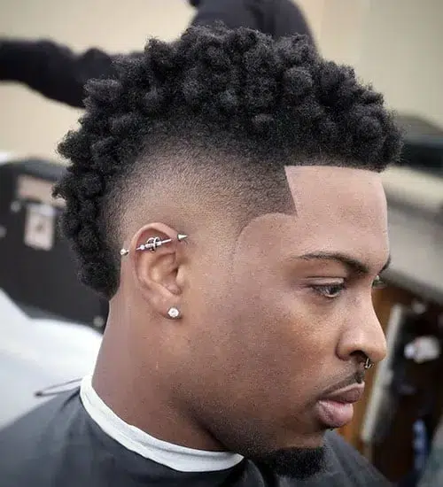 Trendy Black Men Fade Haircut Idea