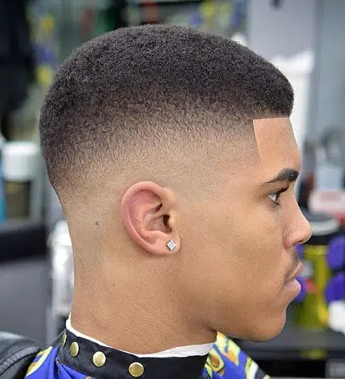 Trendy Black Men Fade Haircut Idea