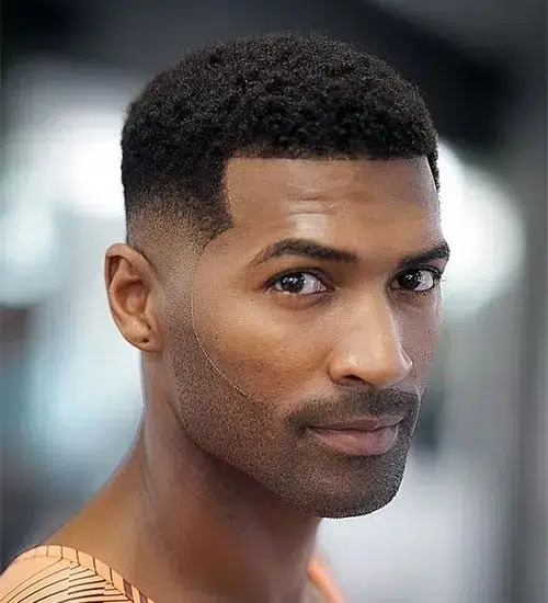 Trendy Black Men Fade Haircut Idea