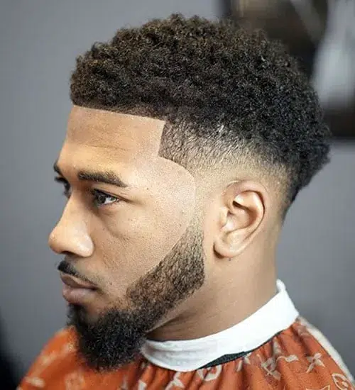 Trendy Black Men Fade Haircut Idea