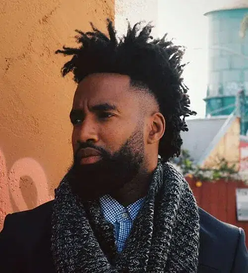 Trendy Black Men Fade Haircut Idea