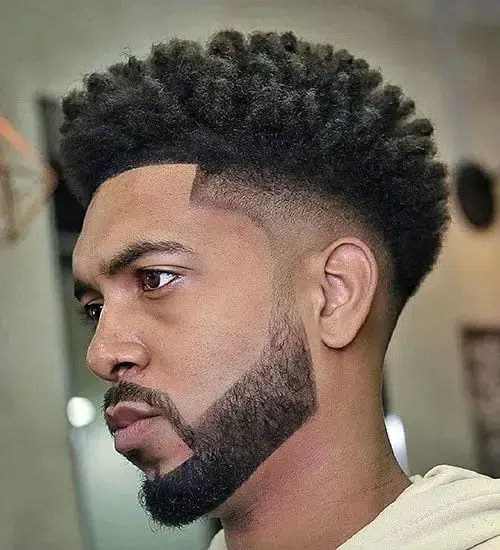 Trendy Black Men Fade Haircut Idea