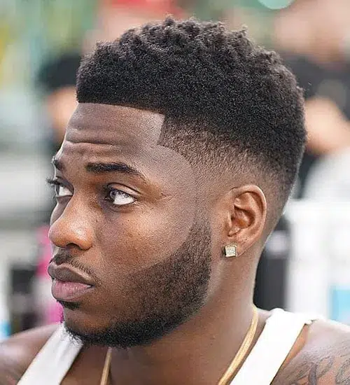 Trendy Black Men Fade Haircut Idea