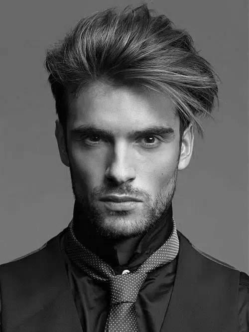 Straight Haircut Idea for Men 