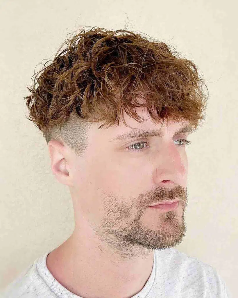 Short Curly Hairstyle Idea for Men