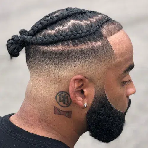 Black Men Braid Hairstyle Idea