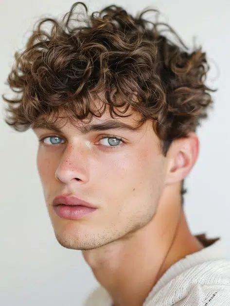 Wavy Hairstyle Idea for Men