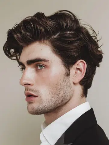 Wavy Hairstyle Idea for Men