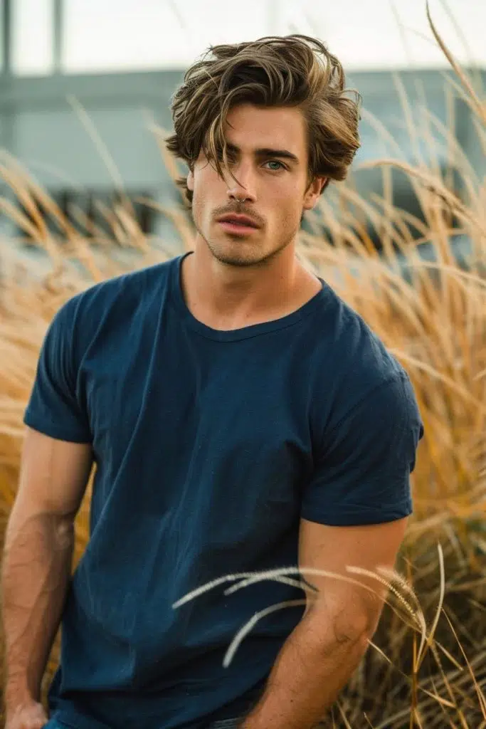 Wavy Hairstyle Idea for Men