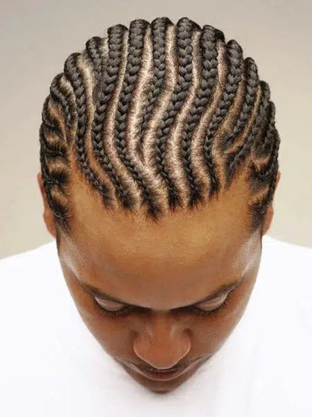 Black Men Braid Hairstyle Idea