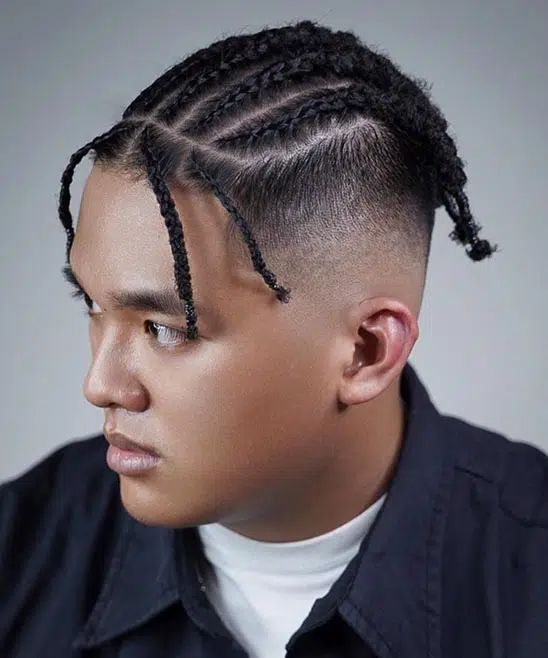 Black Men Braid Hairstyle Idea