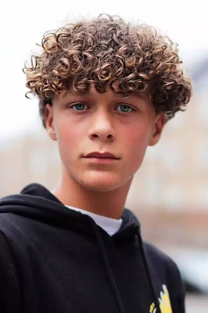 Curly Hairstyle for Men