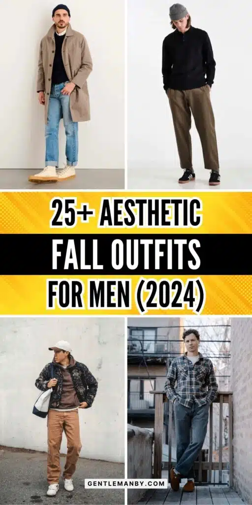 25+ Aesthetic Fall Outfits for Men Pin Image