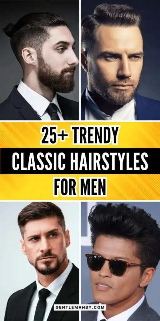 25+ Trendy Classic Haircuts for Men Pin Image