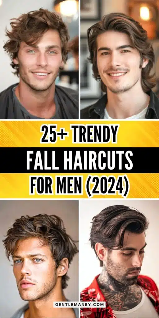 25+ Trendy Fall Haircuts for Men Pin Image