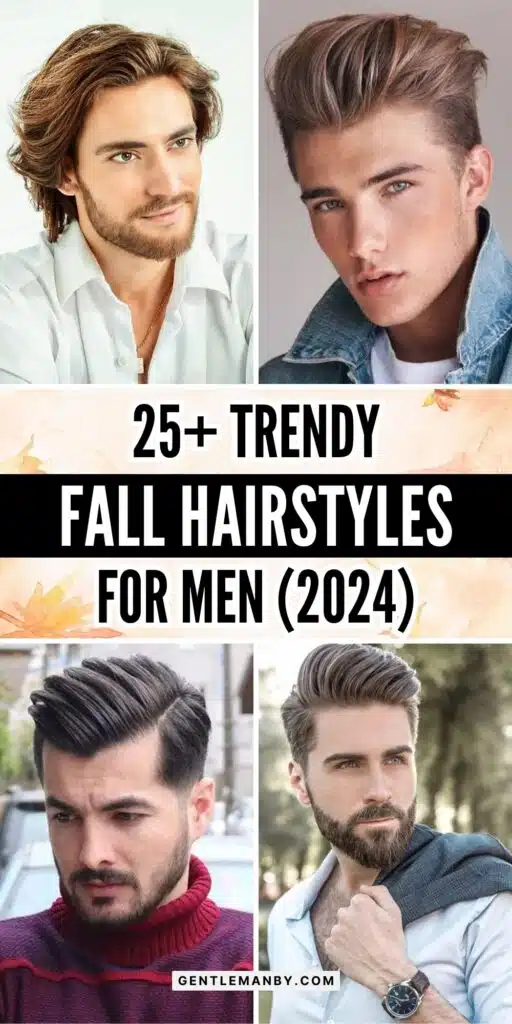 25+ Trendy Fall Hairstyles for Men Pin Image