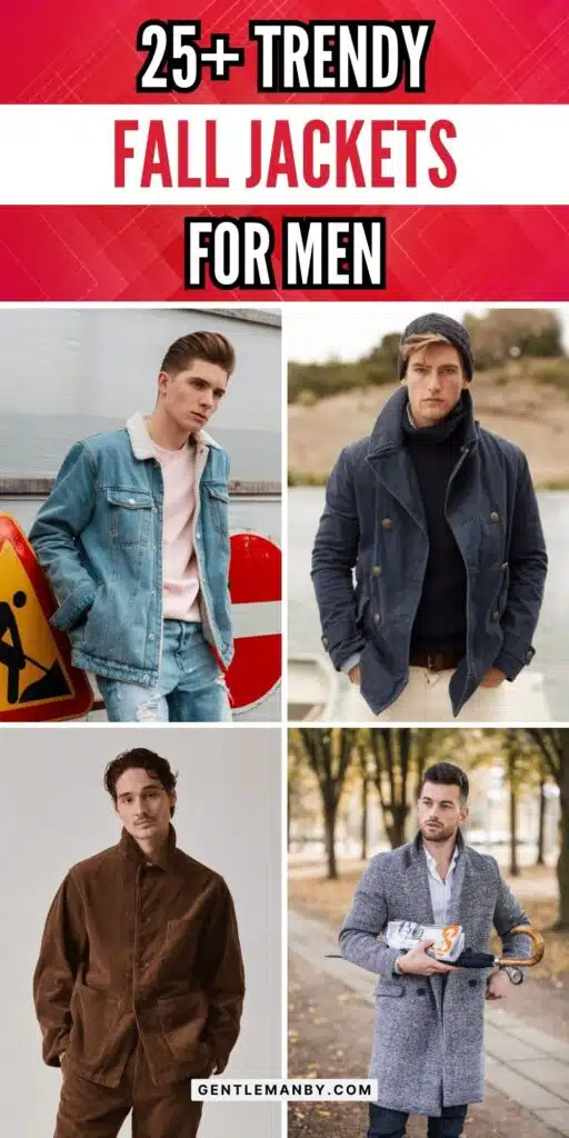 25+ Trendy Fall Jackets for Men Pin Image