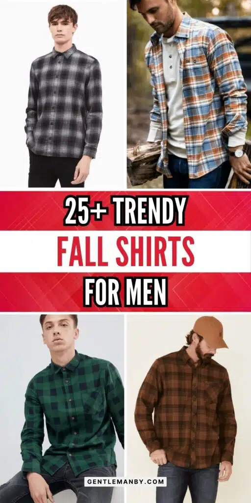 25+ Trendy Fall Shirts for Men Pin Image