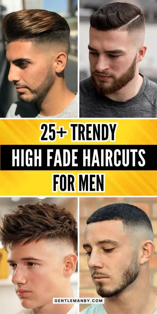 25+ Trendy High Fade Haircuts for Men Pin Image