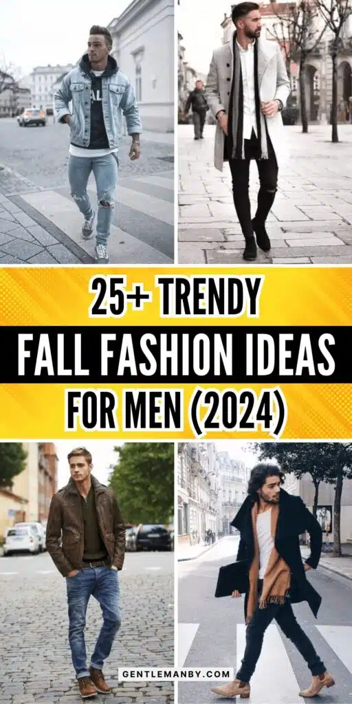 25+ Fall Business Casual Outfits for Men Pin Image