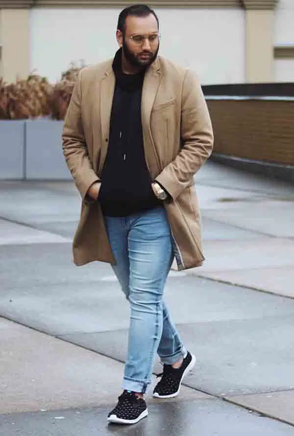 Plus Size Fall Outfit for Men