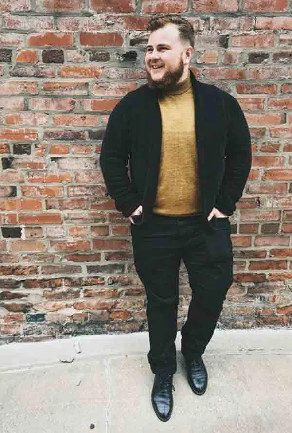 Plus Size Fall Outfit for Men