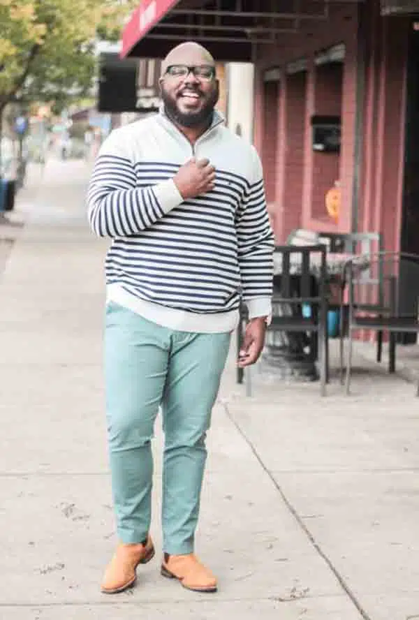 Plus Size Fall Outfit for Men