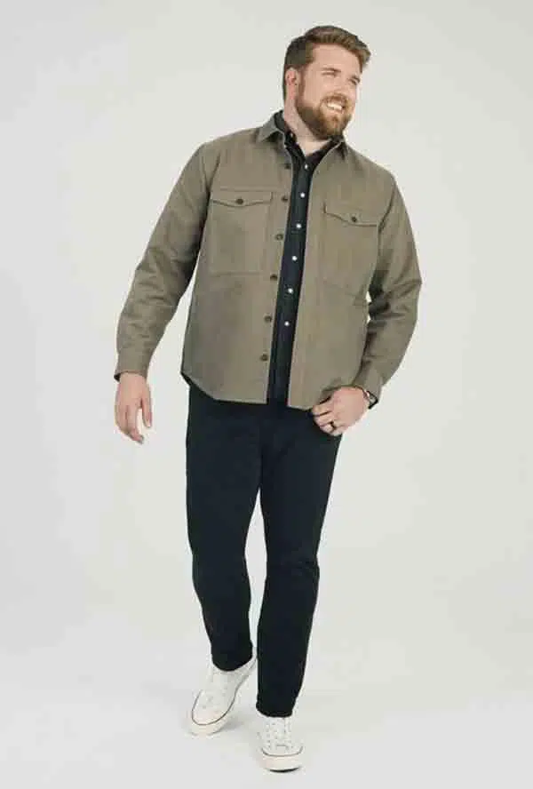 Plus Size Fall Outfit for Men