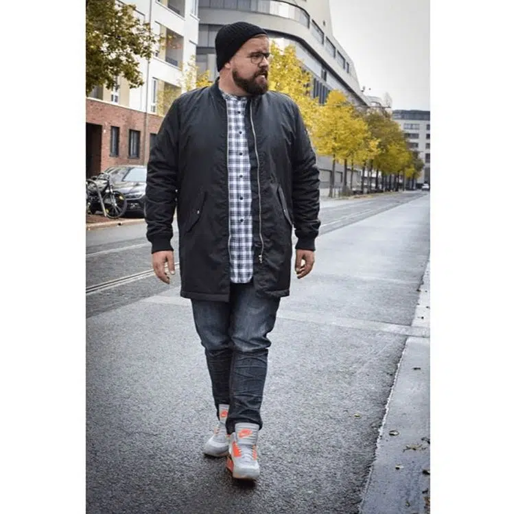 Plus Size Fall Outfit for Men