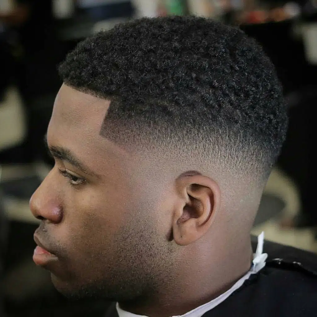 Low-Fade Black Men Haircut