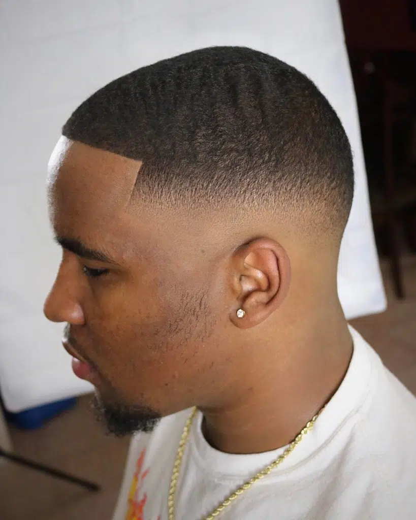 Low-Fade Black Men Haircut