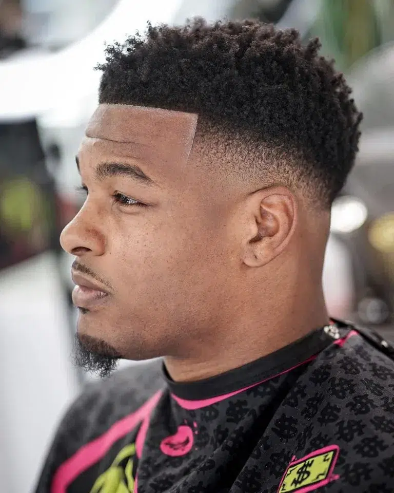 Low-Fade Black Men Haircut