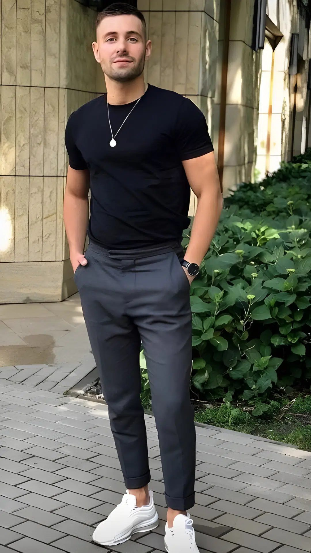 Black Outfit Idea for Men